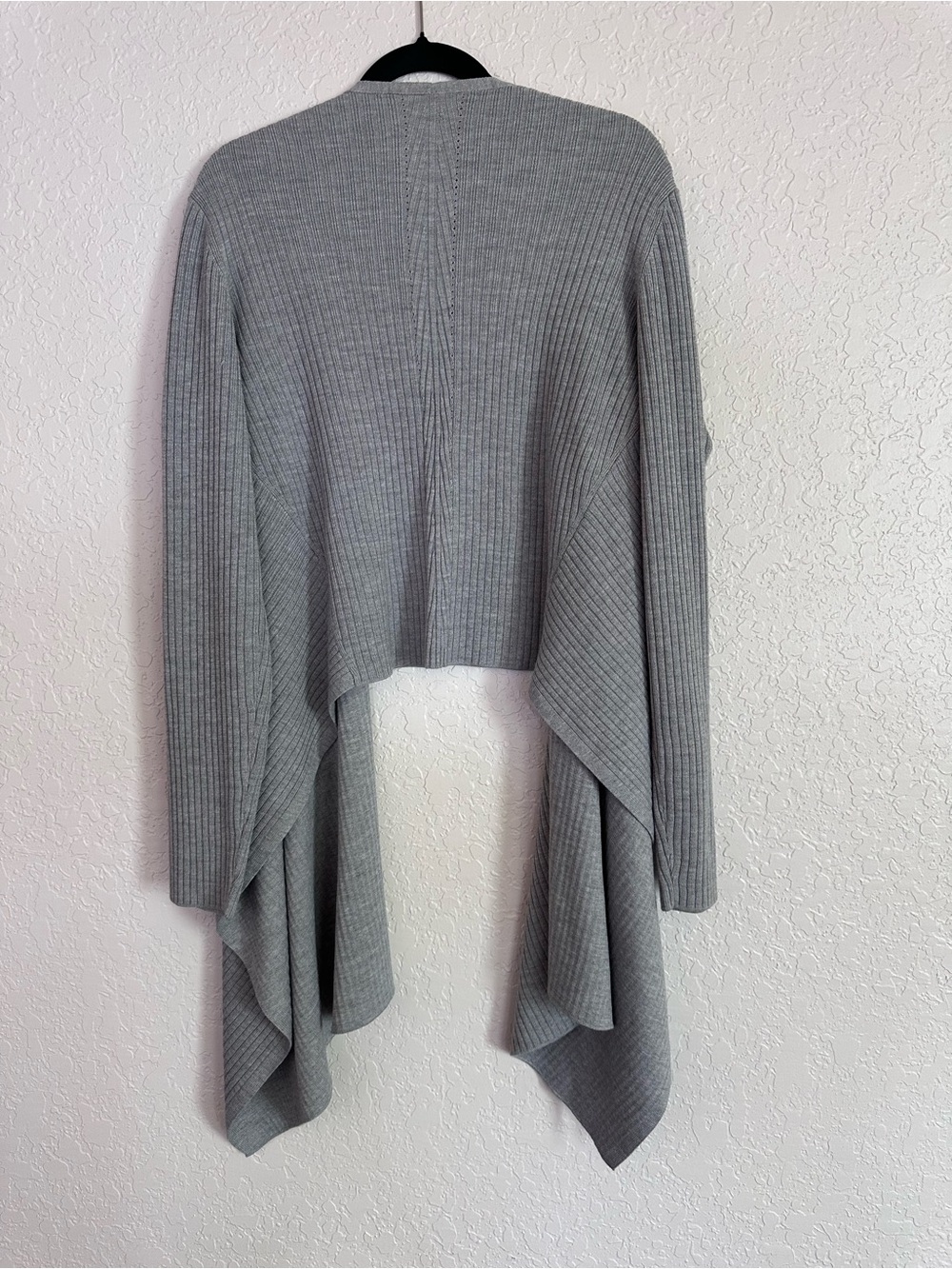 Athleta Gray Solstice Wrap Cardigan Sweater Merino Wool Blend Size XL - Picture 4 of 5